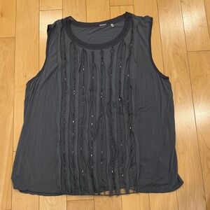 Elie Tahari Elegant Black Sleeveless Top